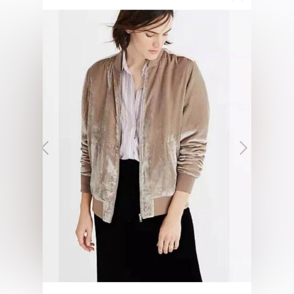 Madewell Tan Velvet Women's Jacket